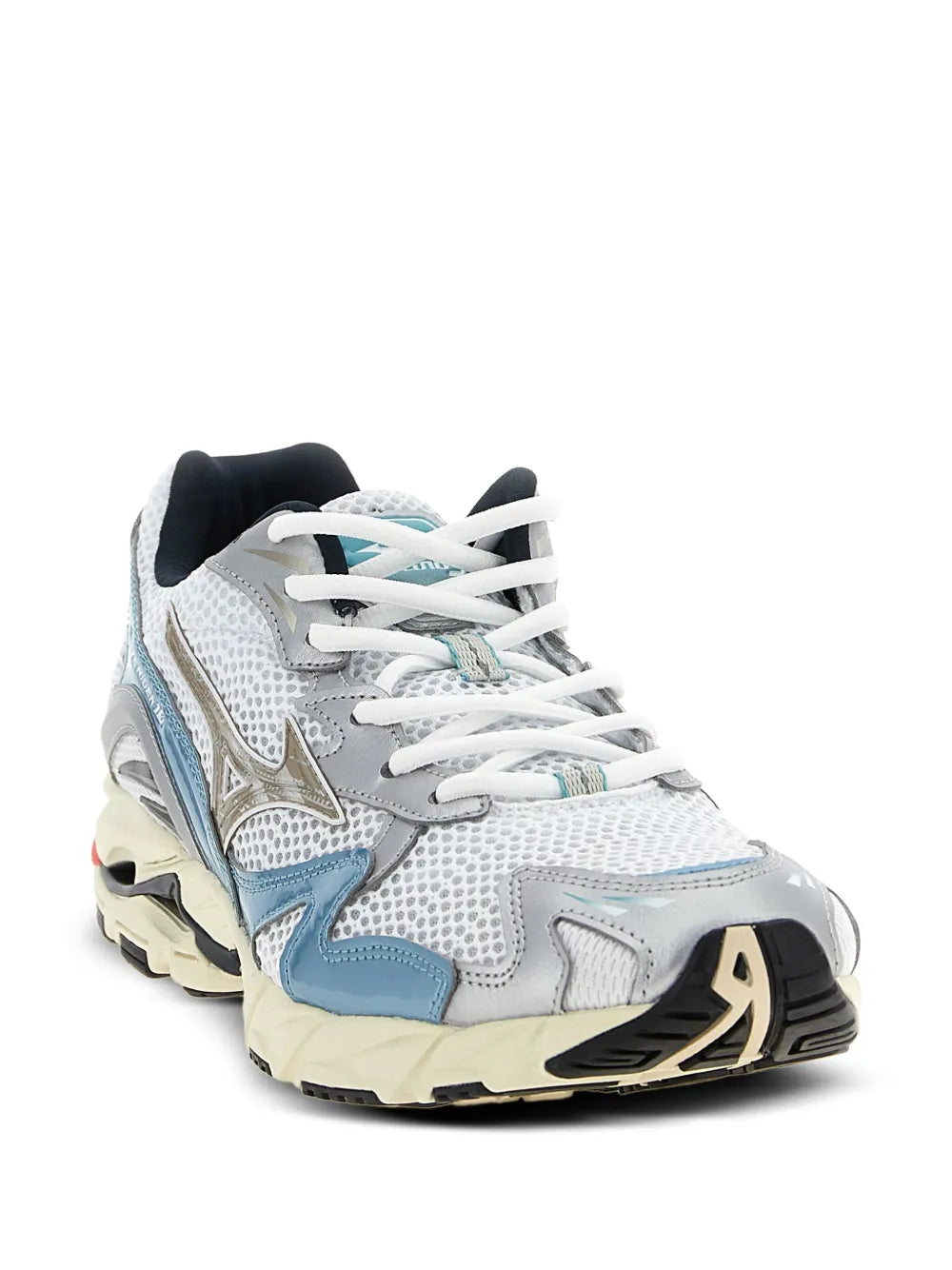 Mizuno Wave Ridder 10 Mesh-Panelled Leather Trainers