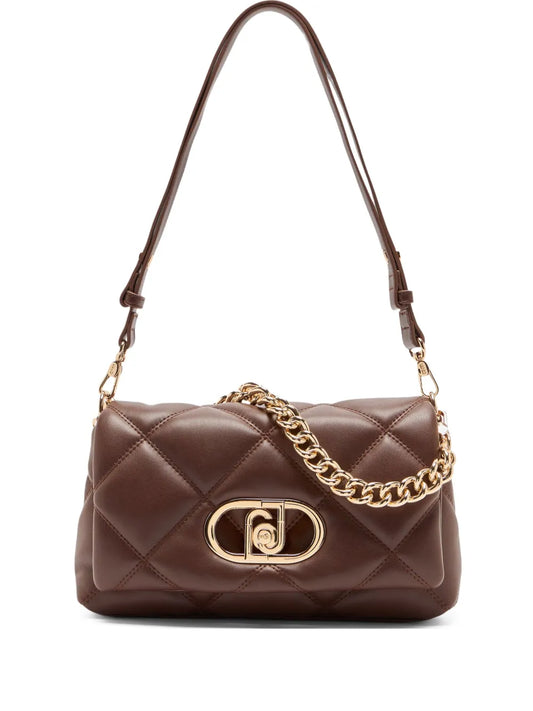 LIU JOmedium LaPuffy quilted chain-strap cross body bag