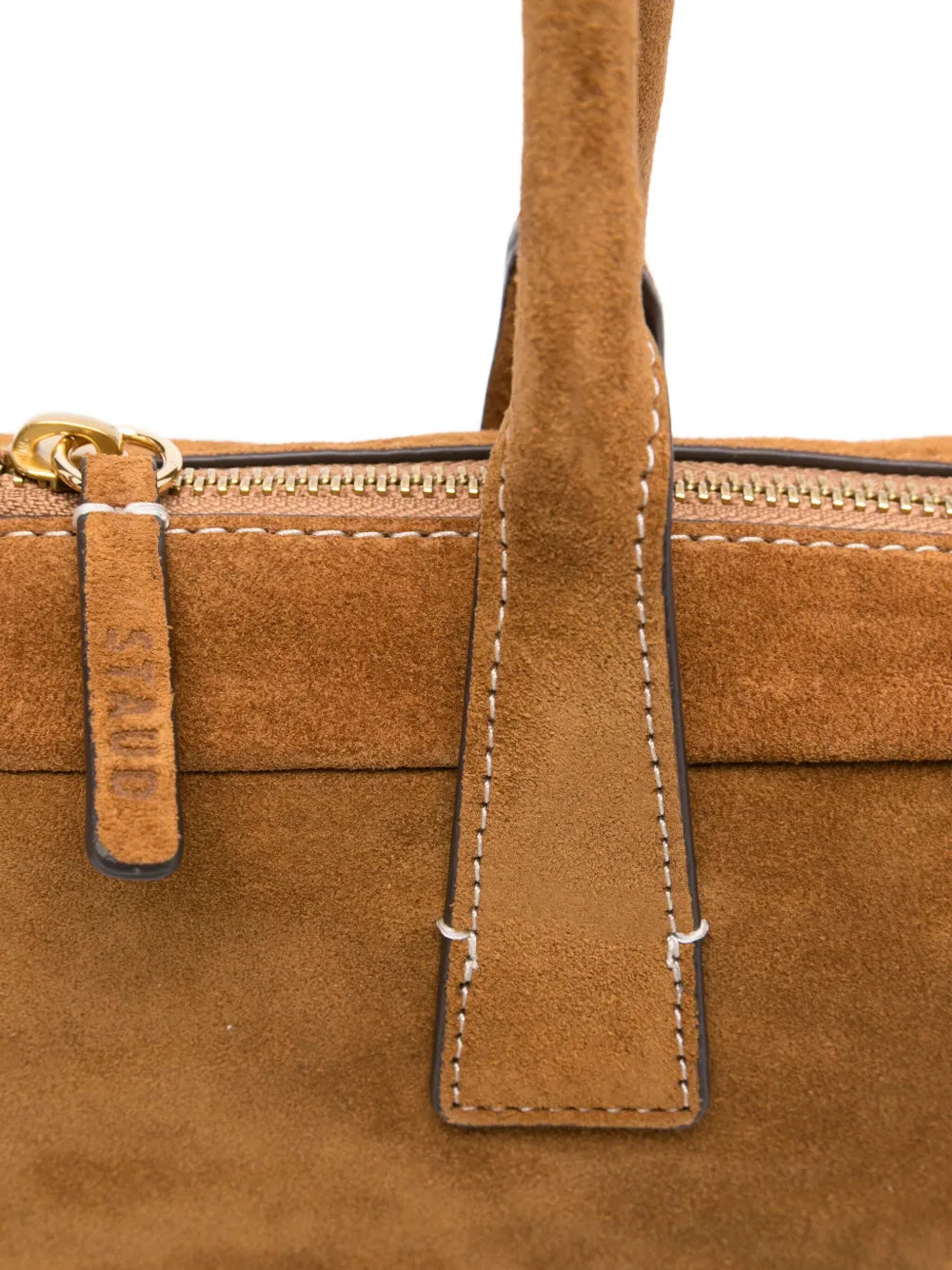 STAUDThe Dude suede zip-top tote bag