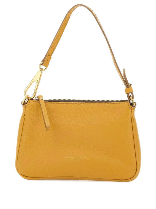 GIANNI CHIARINIzip-top grain leather shoulder bag
