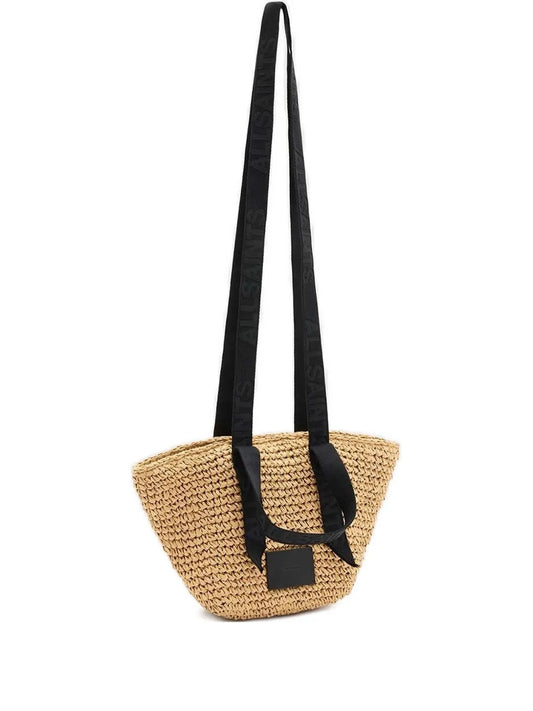 AllSaintsCelayne woven-texture top-handle mini bag