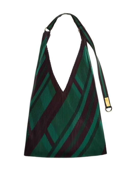 MULTITUDES BAGSpleated geometric-pattern tote bag