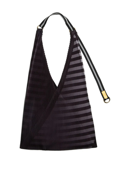 MULTITUDES BAGSClaudia pleated striped tote bag