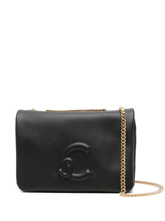 Coccinellemini embossed-logo chain shoulder bag