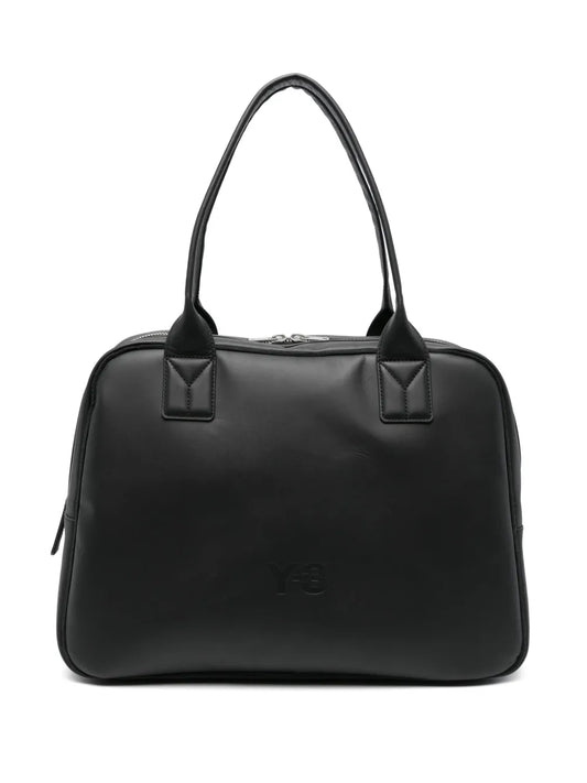 Y-3medium debossed-logo shoulder bag