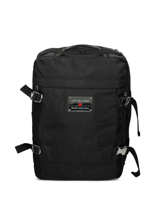 Love Moschinologo-plaque backpack