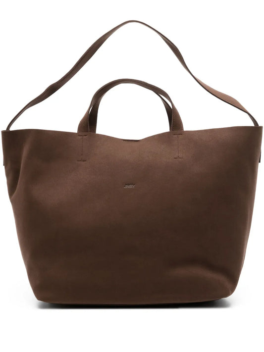 JNBYlogo-debossed tote bag