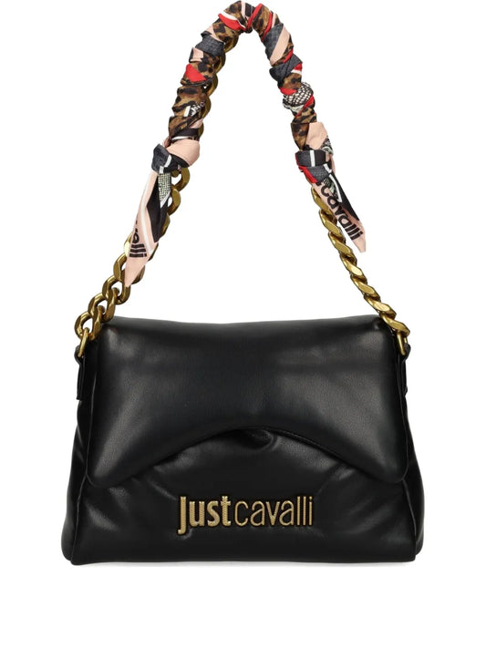 Just Cavallipadded chain-strap shoulder bag