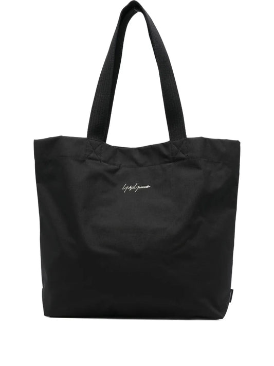 Y-3logo-embroidered tote bag