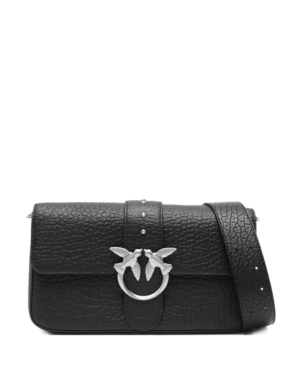 PINKOtextured-leather shoulder bag