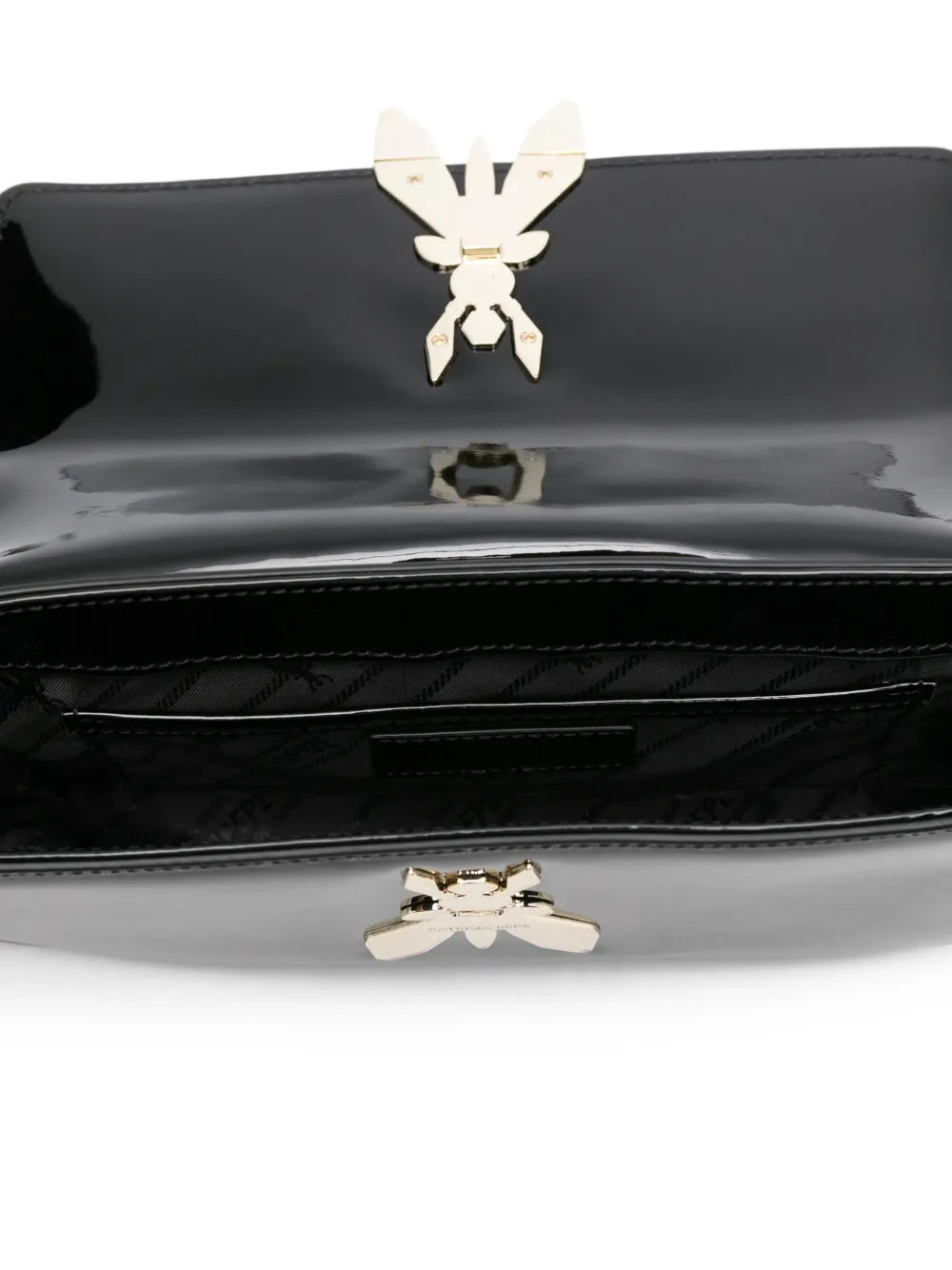Patrizia PepeEssential patent leather shoulder bag