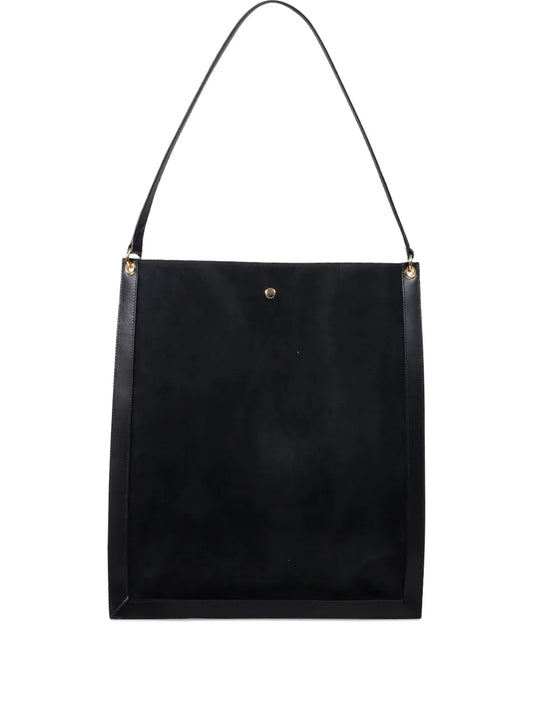 Wandlertop-handle suede tote bag