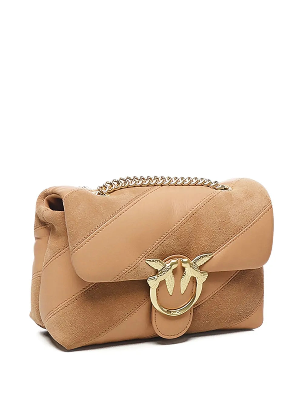 PINKOdiagonal-quilted leather shoulder bag