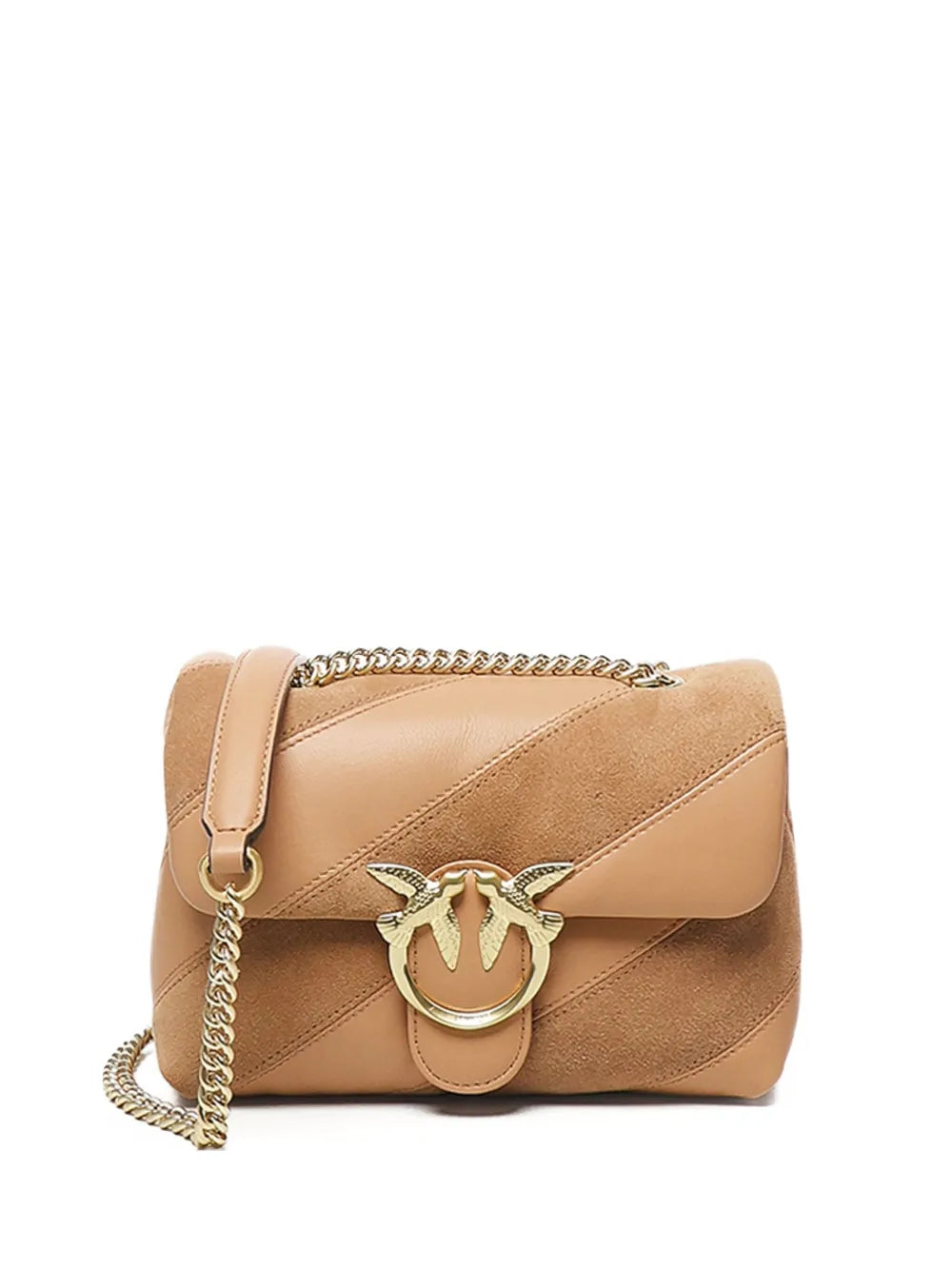 PINKOdiagonal-quilted leather shoulder bag