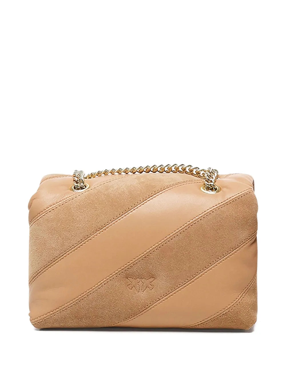 PINKOdiagonal-quilted leather shoulder bag