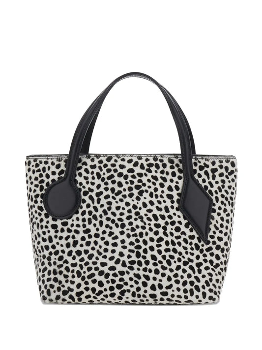Liffnermini dalmatian-print tote bag