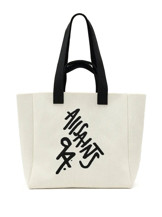 AllSaintsIzzy logo tote bag