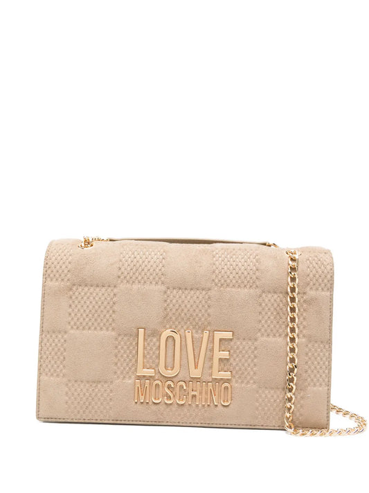 Love Moschinoquilted logo shoulder bag
