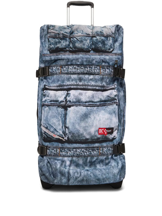 Dieselx Eastpak denim-effect wheeled trolley