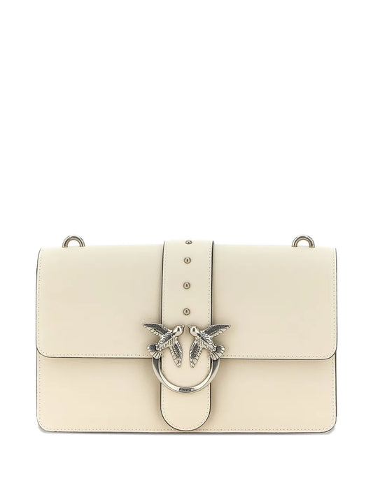 PINKObird-embellished flap cross body bag