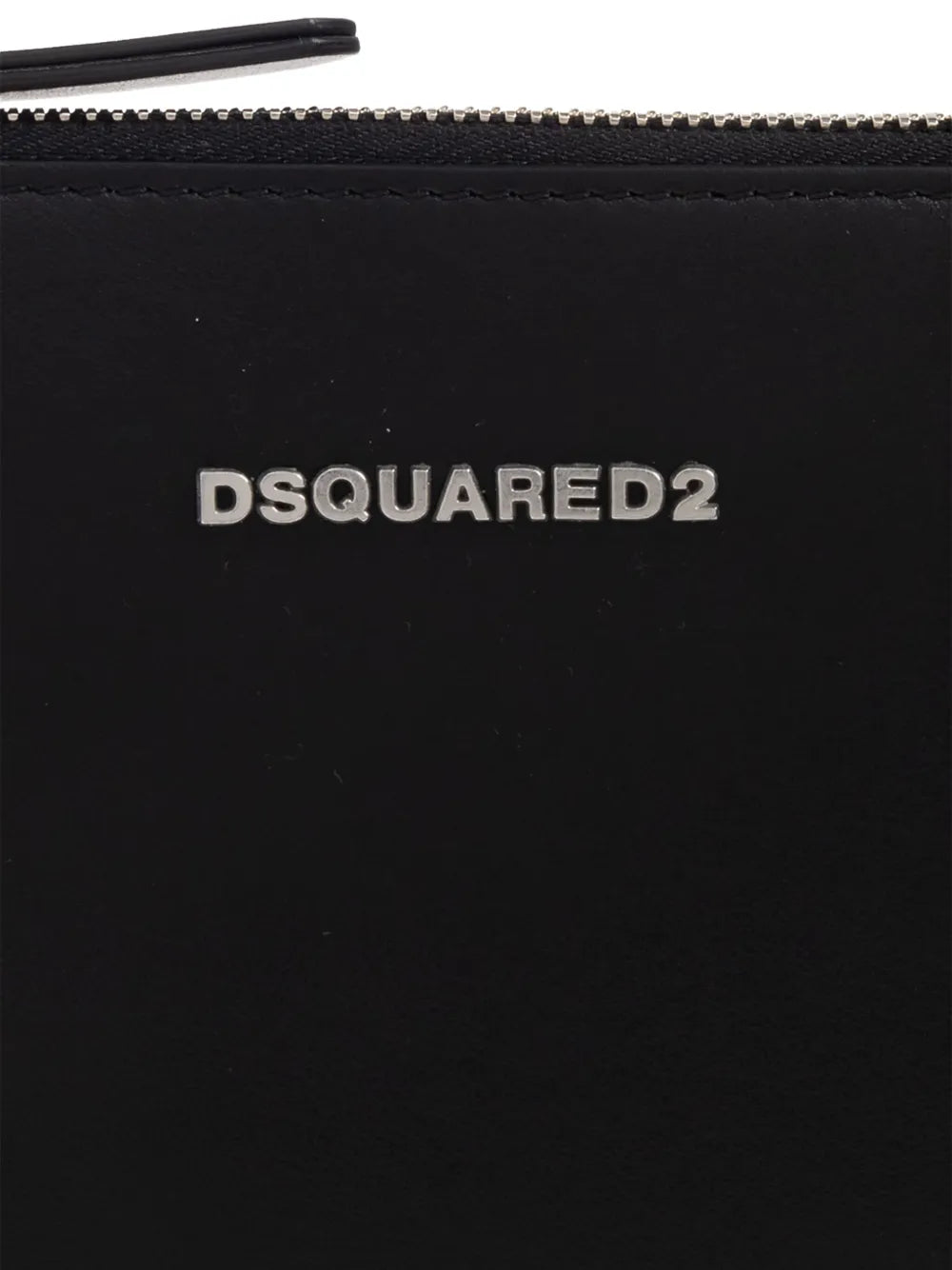 DSQUARED2logo-plaque zip clutch bag