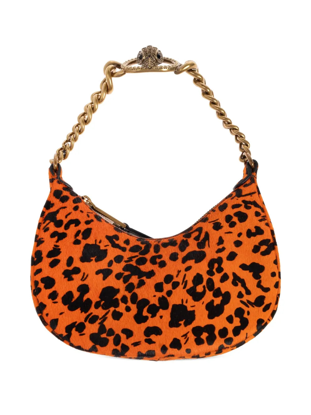Kurt Geiger Londonsmall Chelsea chain-embellished leopard-print shoulder bag
