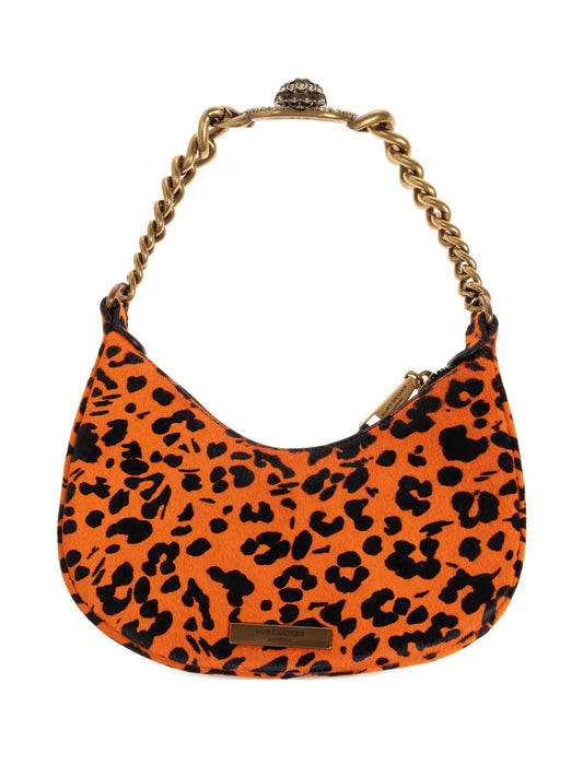 Kurt Geiger Londonsmall Chelsea chain-embellished leopard-print shoulder bag