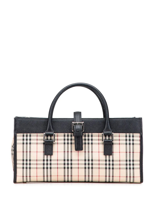 Pre-OwnedBurberry Pre-Owned2000-2017 House Check Canvas handbag