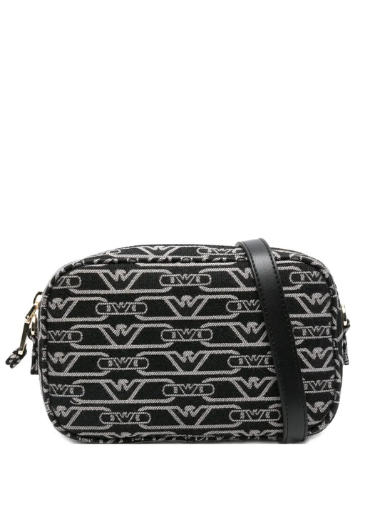Emporio Armanilogo-monogram crossbody bag