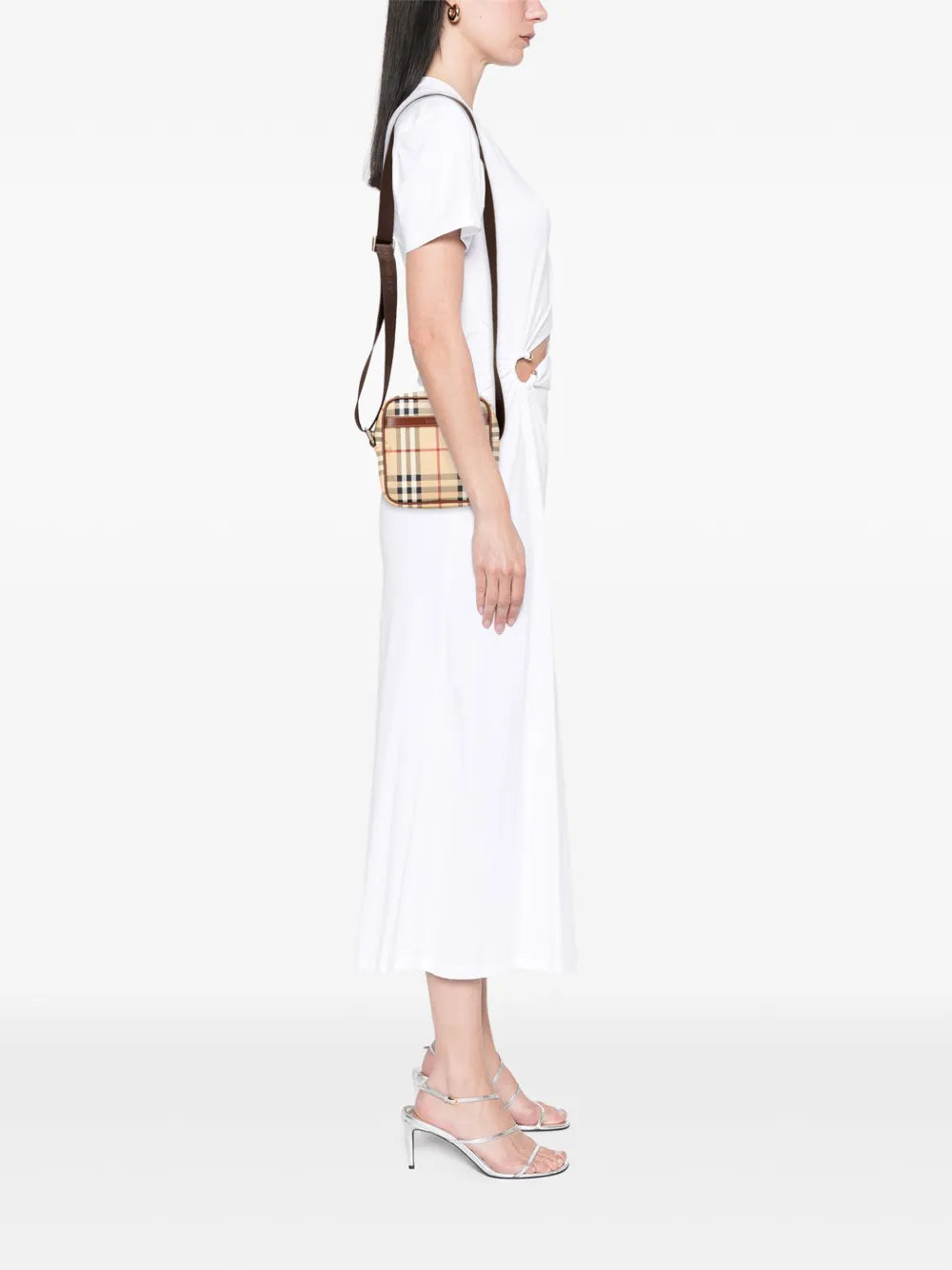 Pre-OwnedBurberry Pre-Owned2000-2017 Haymarket Check Canvas crossbody bag