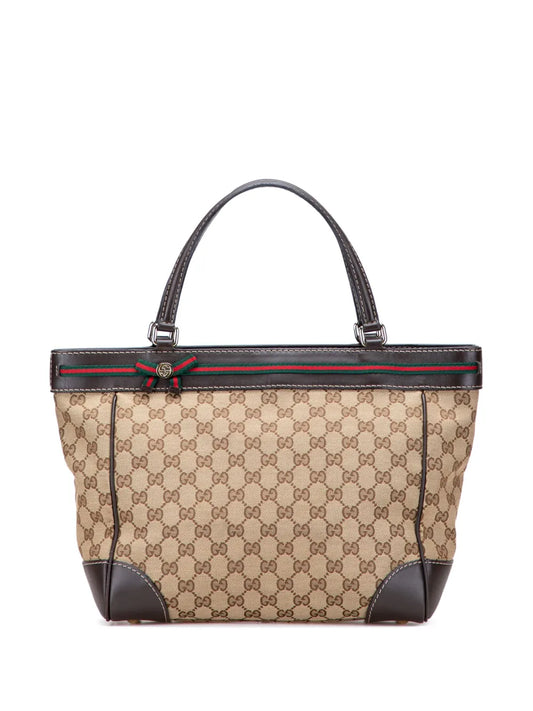 Pre-OwnedGucci Pre-Owned2000-2015 GG Canvas Web Mayfair tote bag