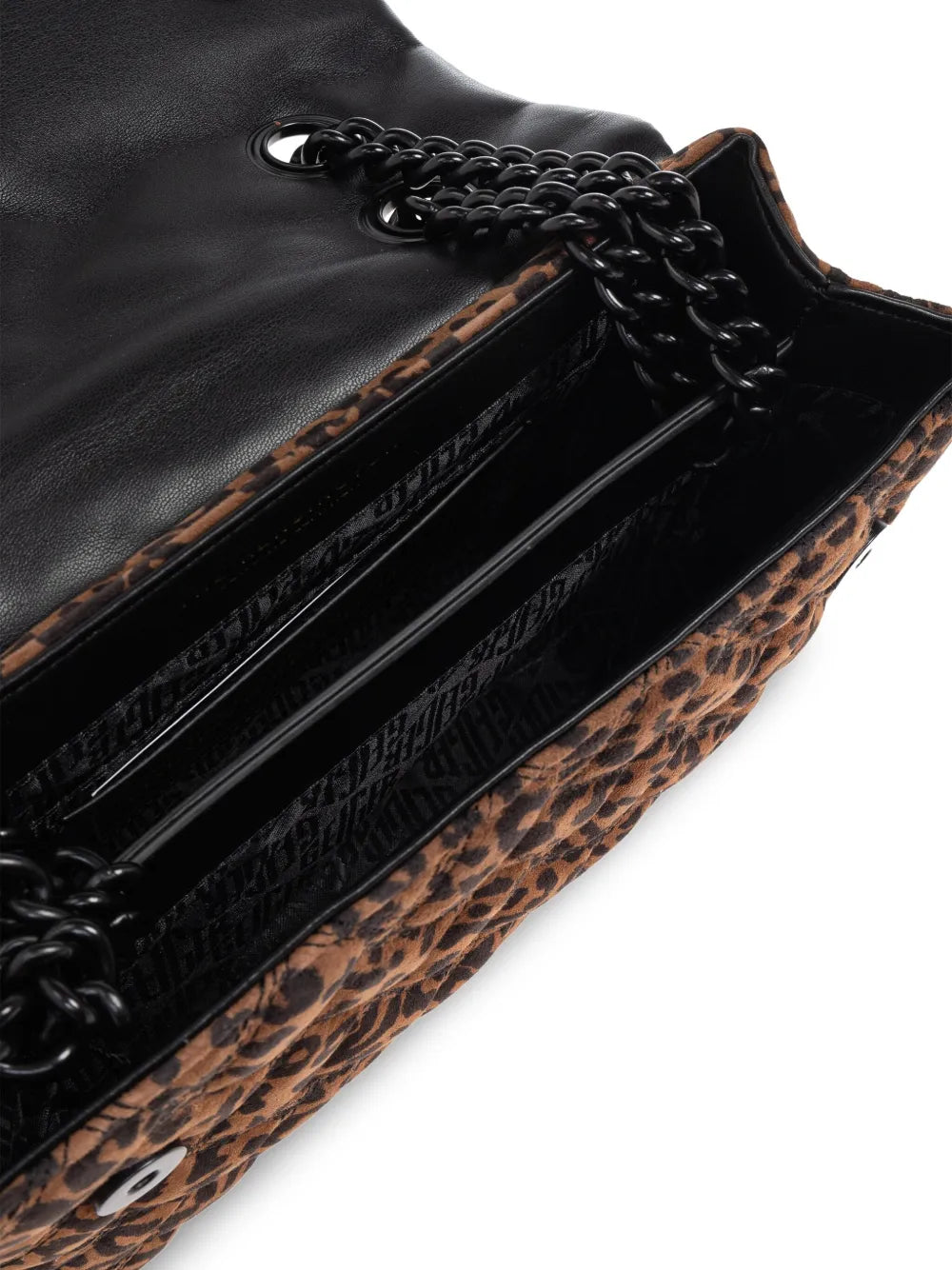 Kurt Geiger LondonKensington leopard-print quilted shoulder bag
