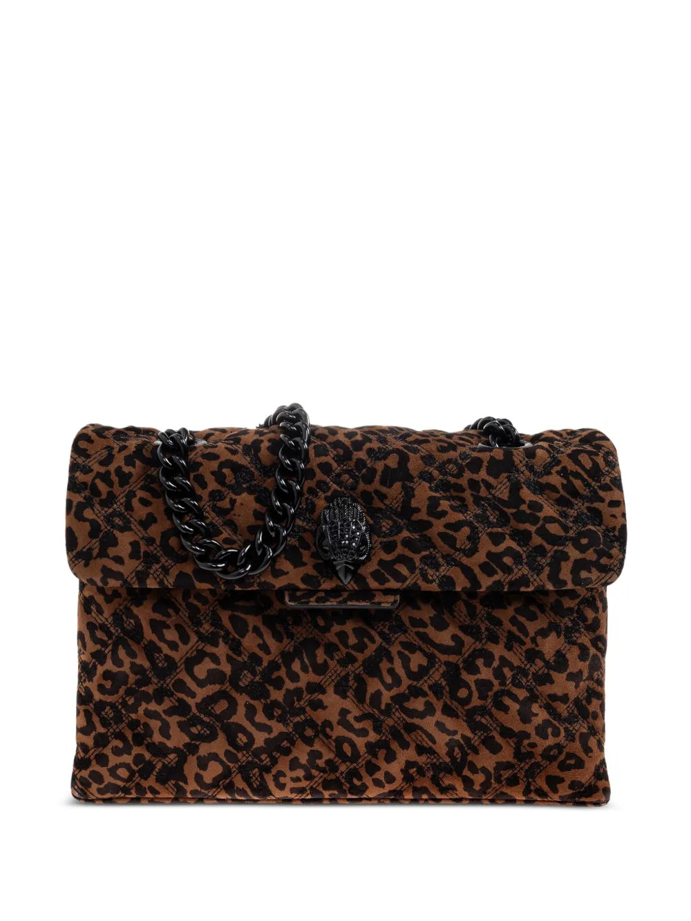 Kurt Geiger LondonKensington leopard-print quilted shoulder bag