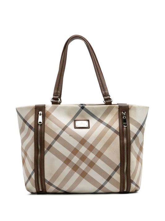 Pre-OwnedBurberry Pre-Owned2000-2017 Supernova Check Canvas tote bag