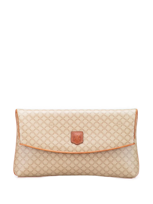 Pre-OwnedCeline Pre-Owned1990 Macadam Coated Canvas clutch bag