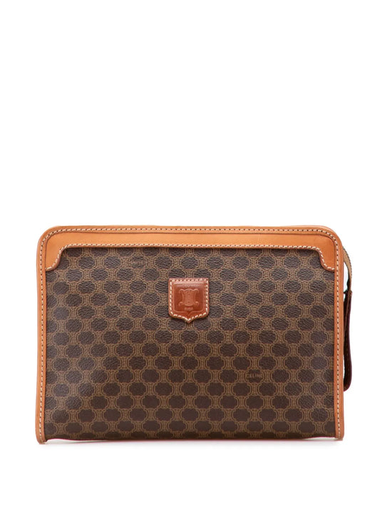 Pre-OwnedCeline Pre-Owned2005 Macadam Coated Canvas clutch bag