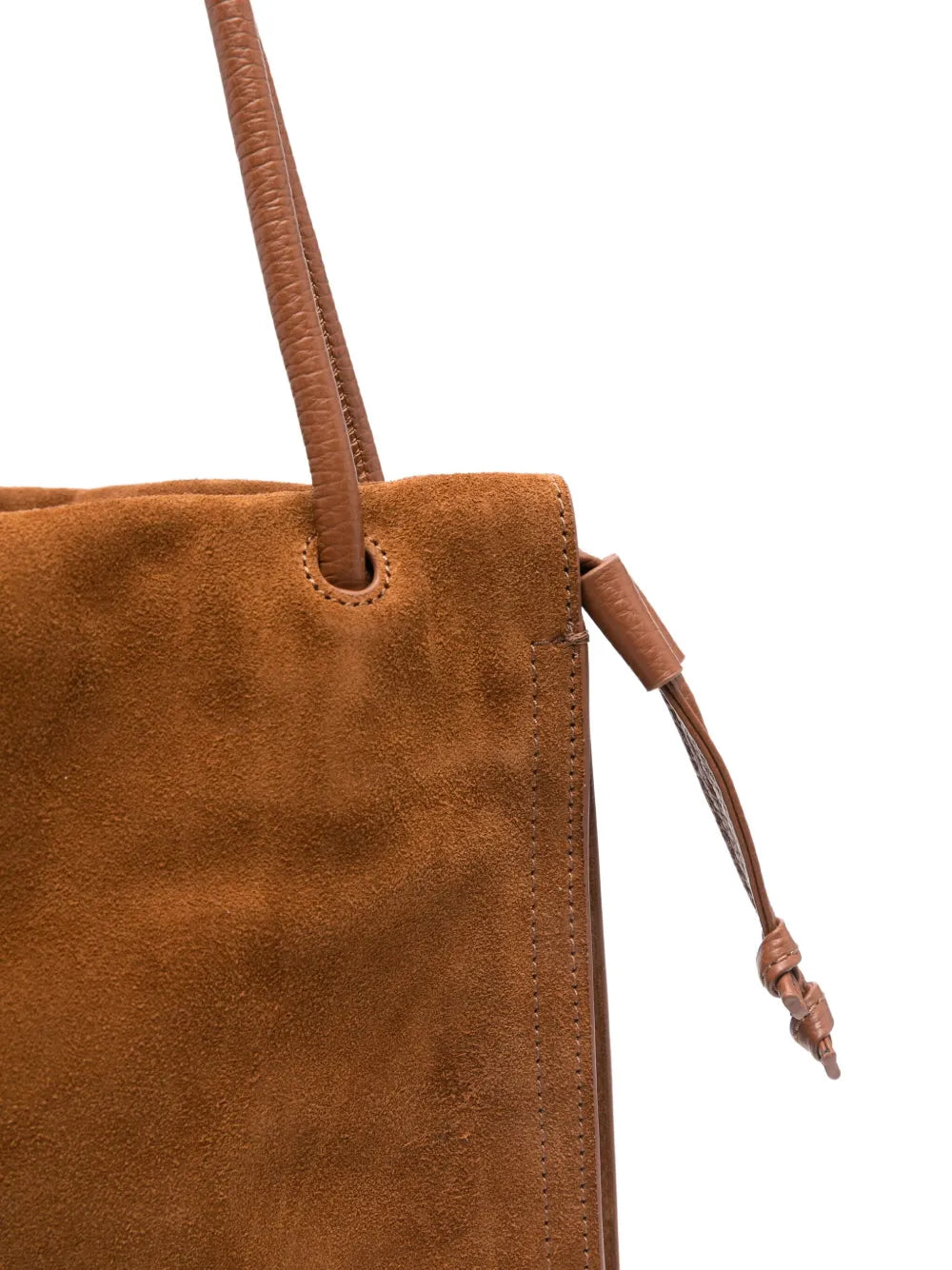 Coccinellelarge Dulse suede tote bag