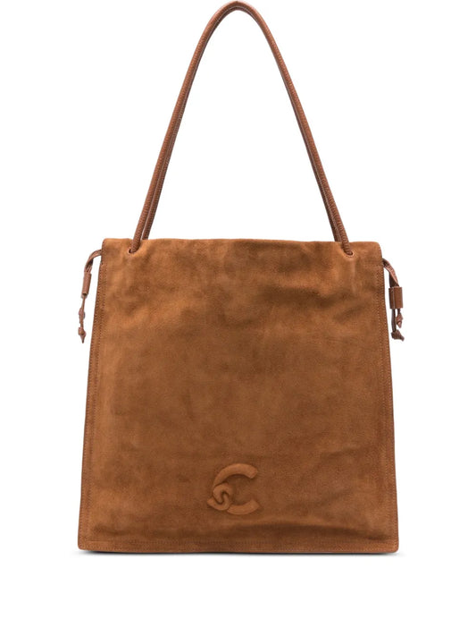 Coccinellelarge Dulse suede tote bag