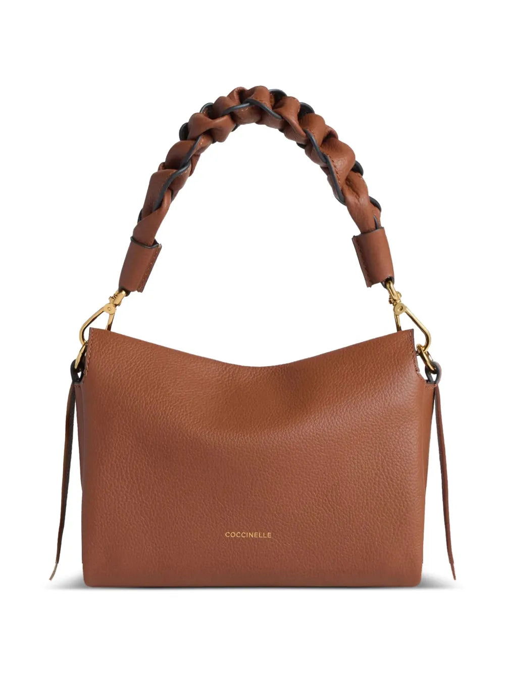Coccinellesmall Boheme braided-handle leather shoulder bag