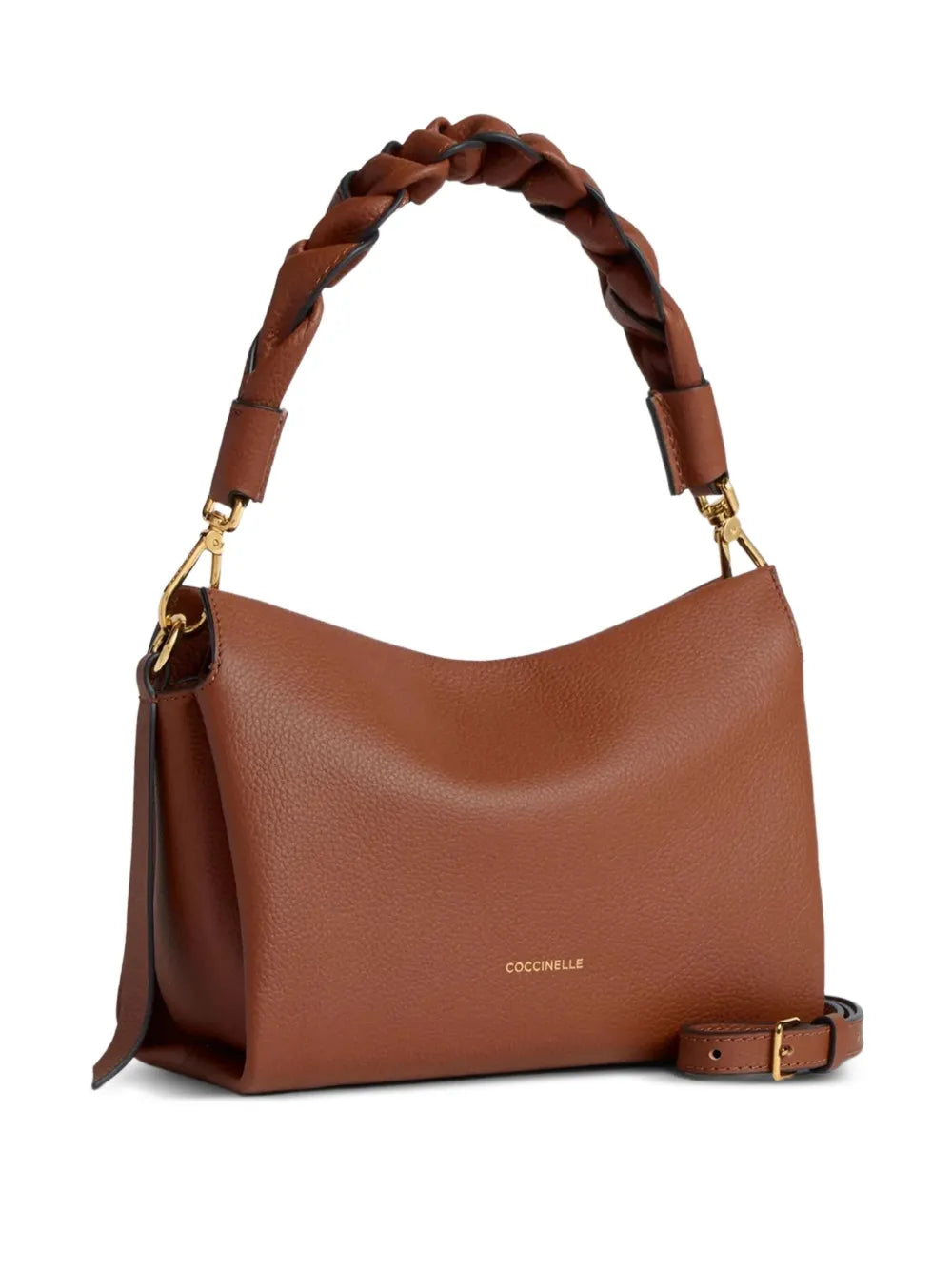 Coccinellesmall Boheme braided-handle leather shoulder bag