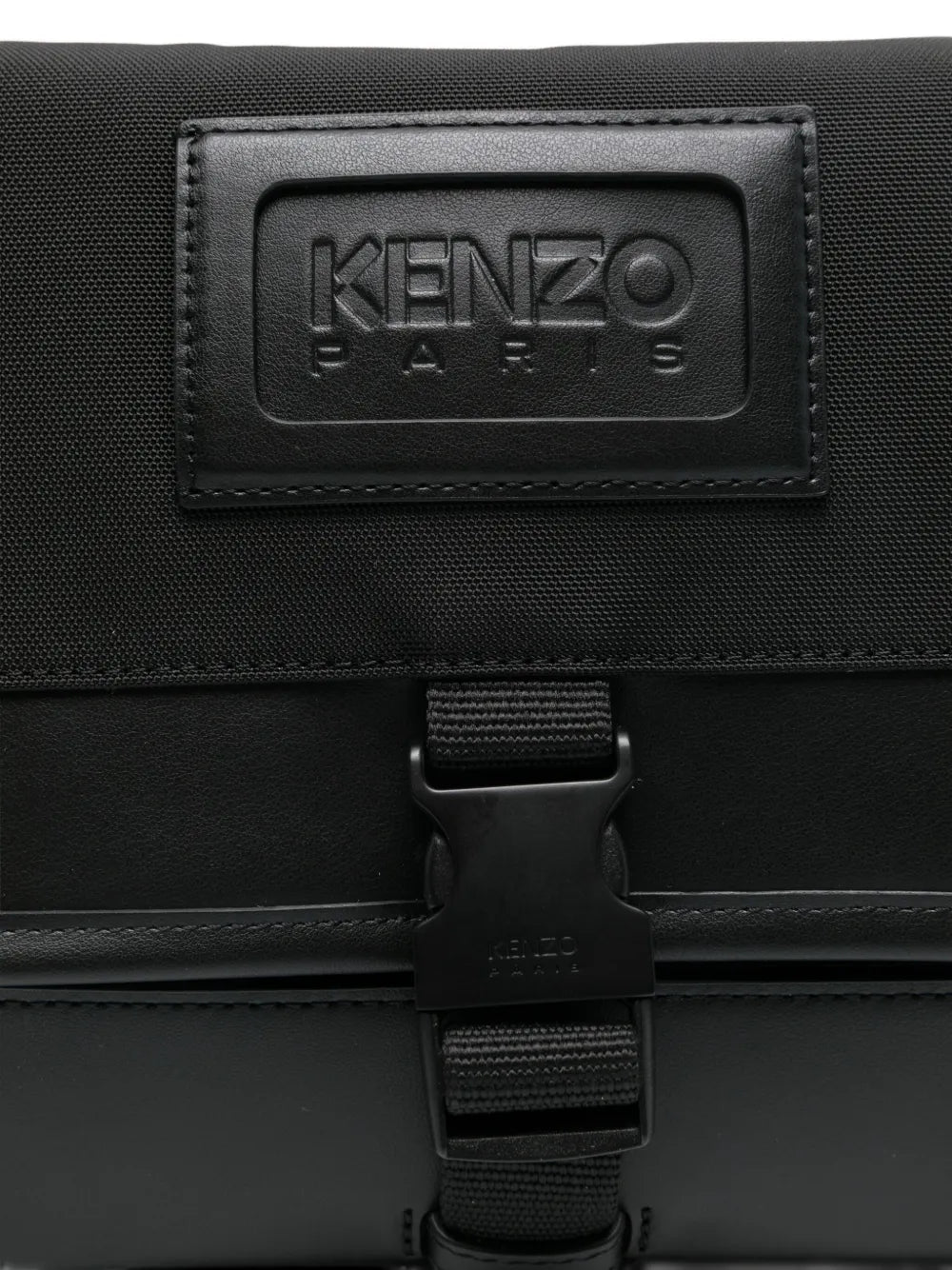 Kenzosmall Kommuter leather-trimmed bag