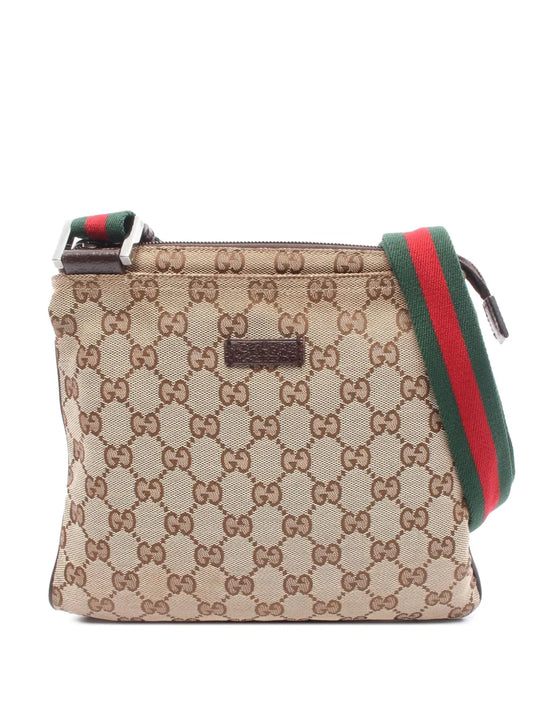 Pre-OwnedGucci Pre-Owned2000-2015 GG Canvas Web crossbody bag