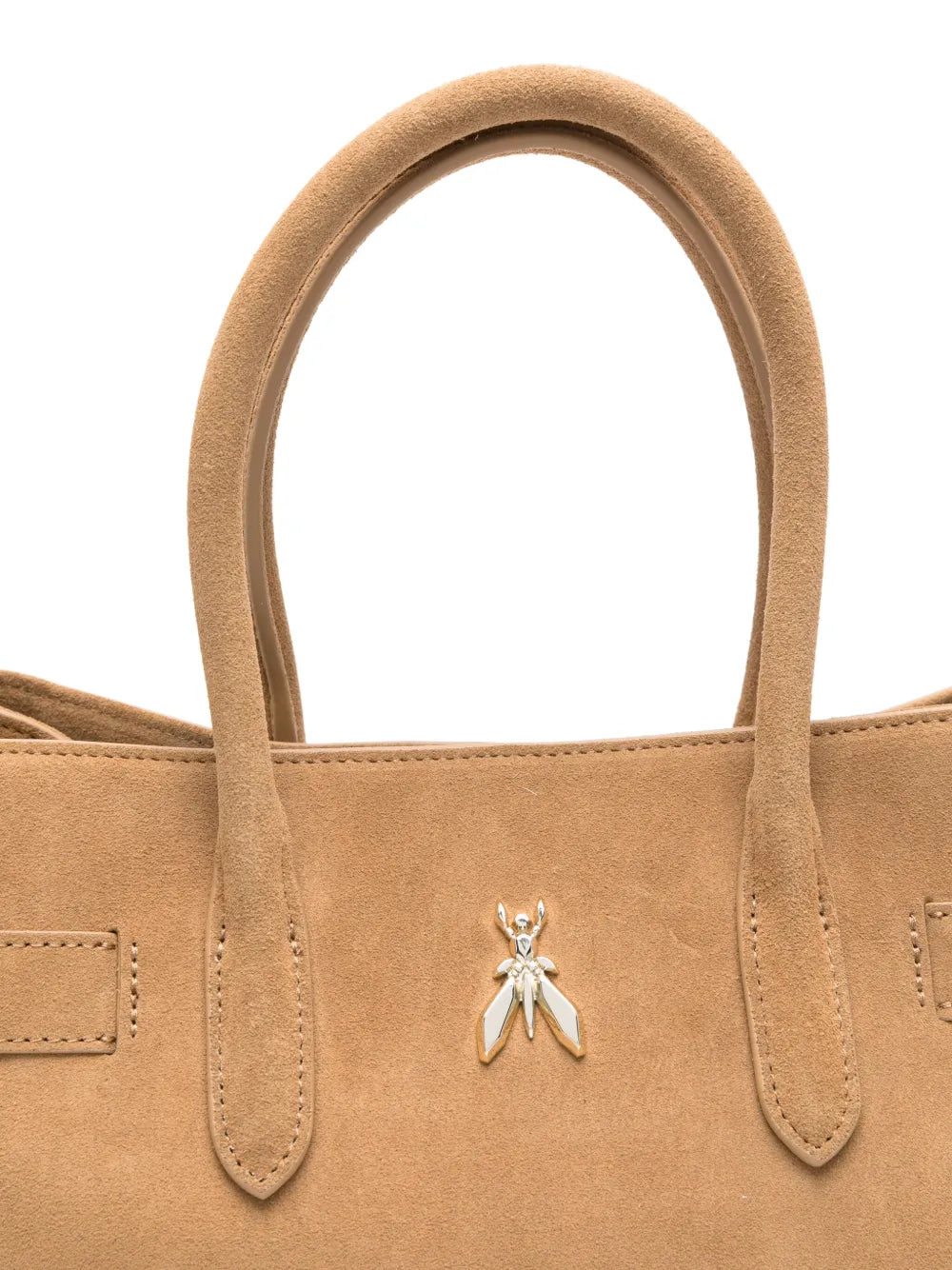 Patrizia PepeNew Business logo-embellished suede shoulder bag