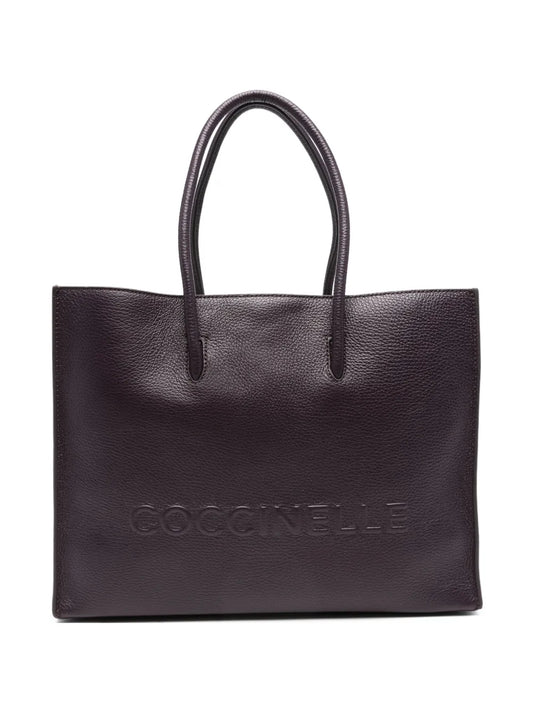 Coccinellelarge Myrtha embossed-logo tote bag