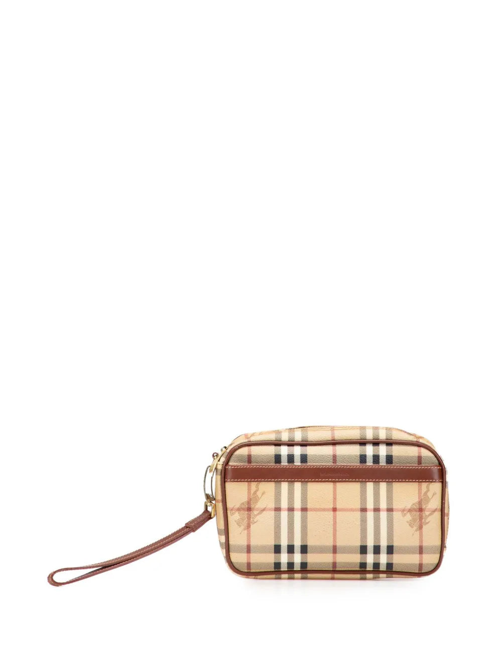 Pre-OwnedBurberry Pre-Owned2000-2017 Haymarket Check Coated Canvas clutch bag