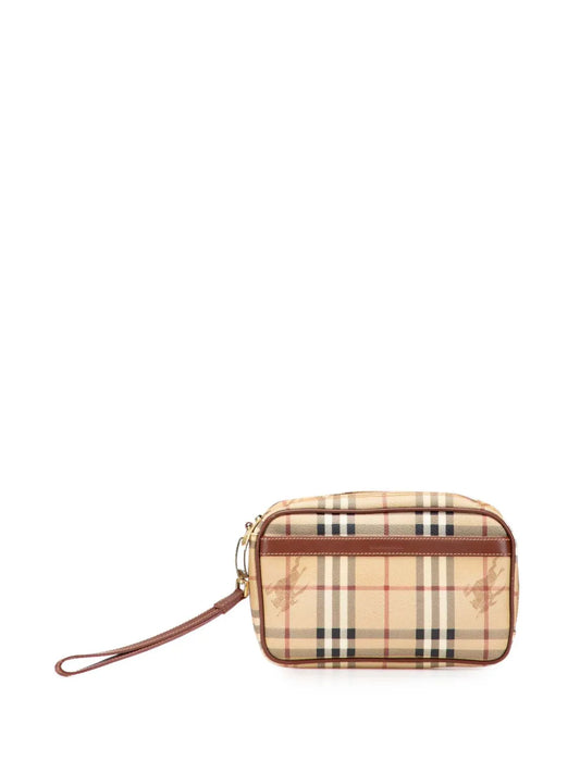 Pre-OwnedBurberry Pre-Owned2000-2017 Haymarket Check Coated Canvas clutch bag