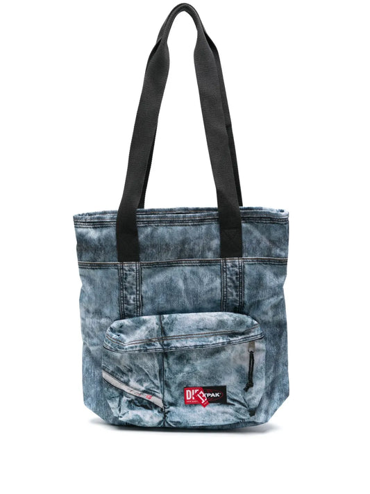 Eastpakx Diesel denim-effect tote bag