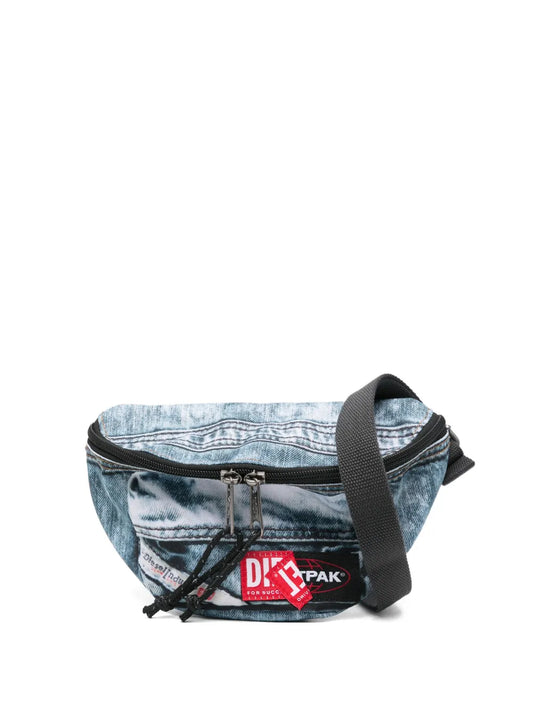 Eastpakx Diesel denim-print belt bag