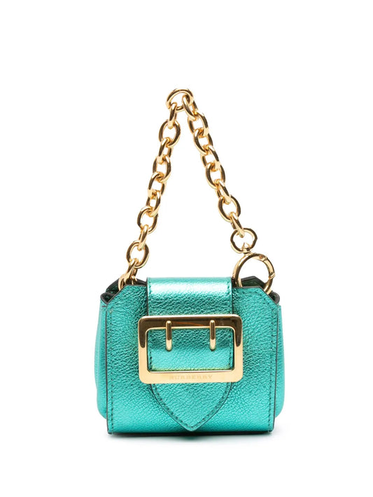 Pre-OwnedBurberry Pre-Owned2000-2017 Mini Metallic Calfskin Buckle Charm handbag