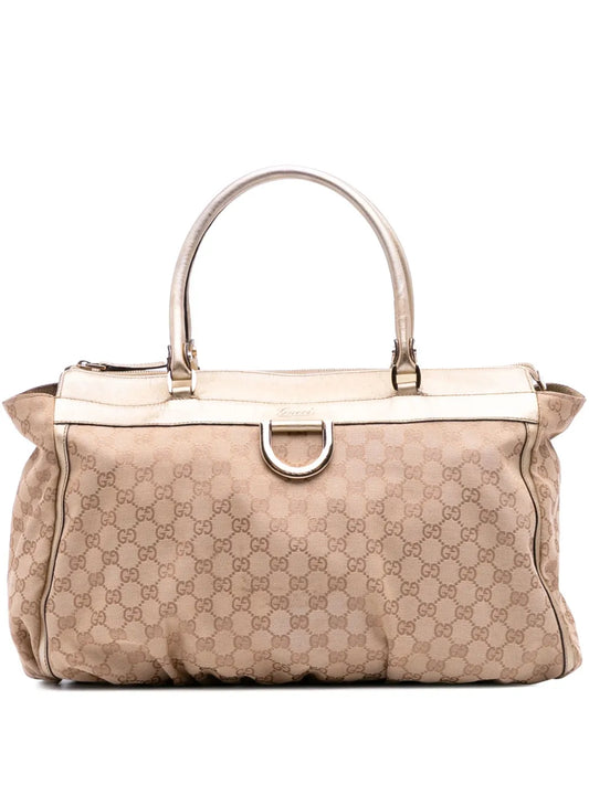 Pre-OwnedGucci Pre-Owned2016-2025 Large GG Canvas Abbey D Ring tote bag